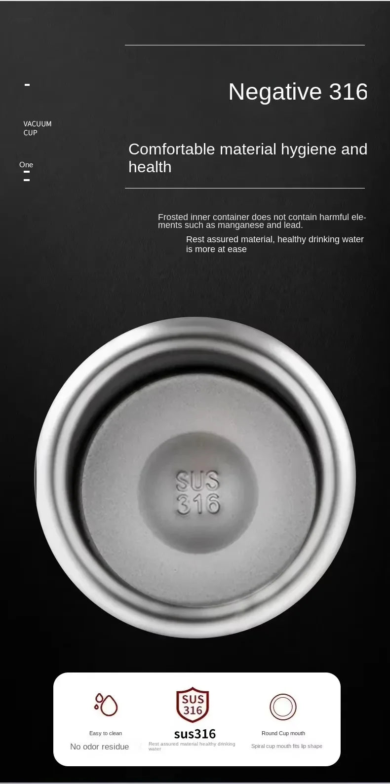 stainless steel thermal water bottle