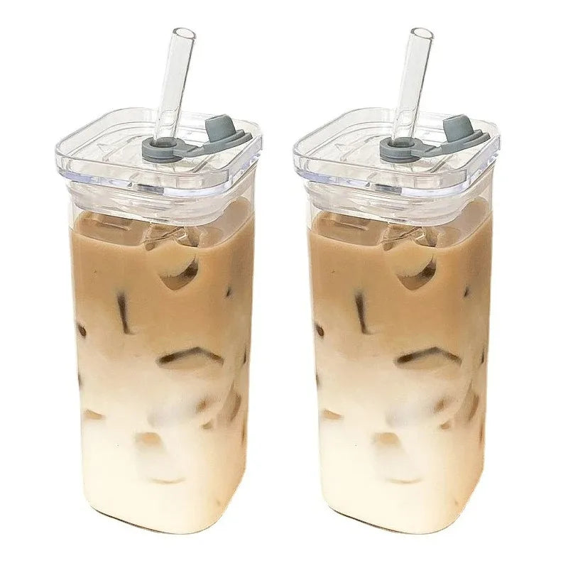 square heat-resistant glass cup