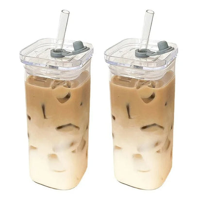 square heat-resistant glass cup