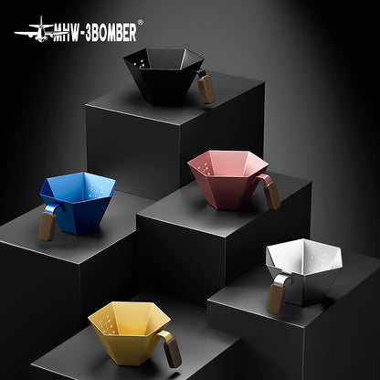 hexagonal espresso measuring cup