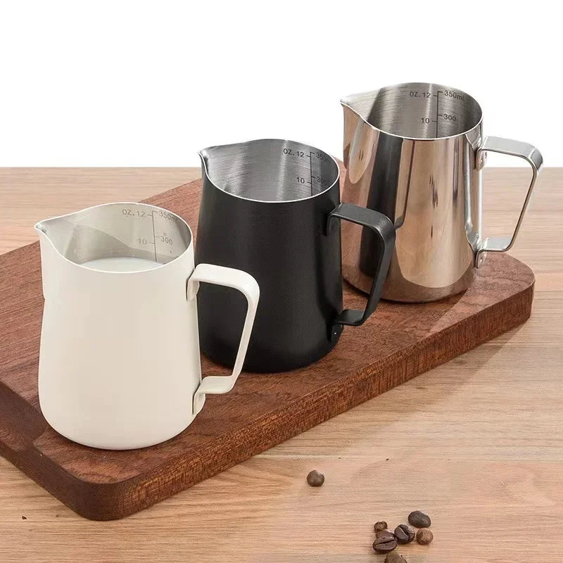 stainless steel milk frothing pitcher