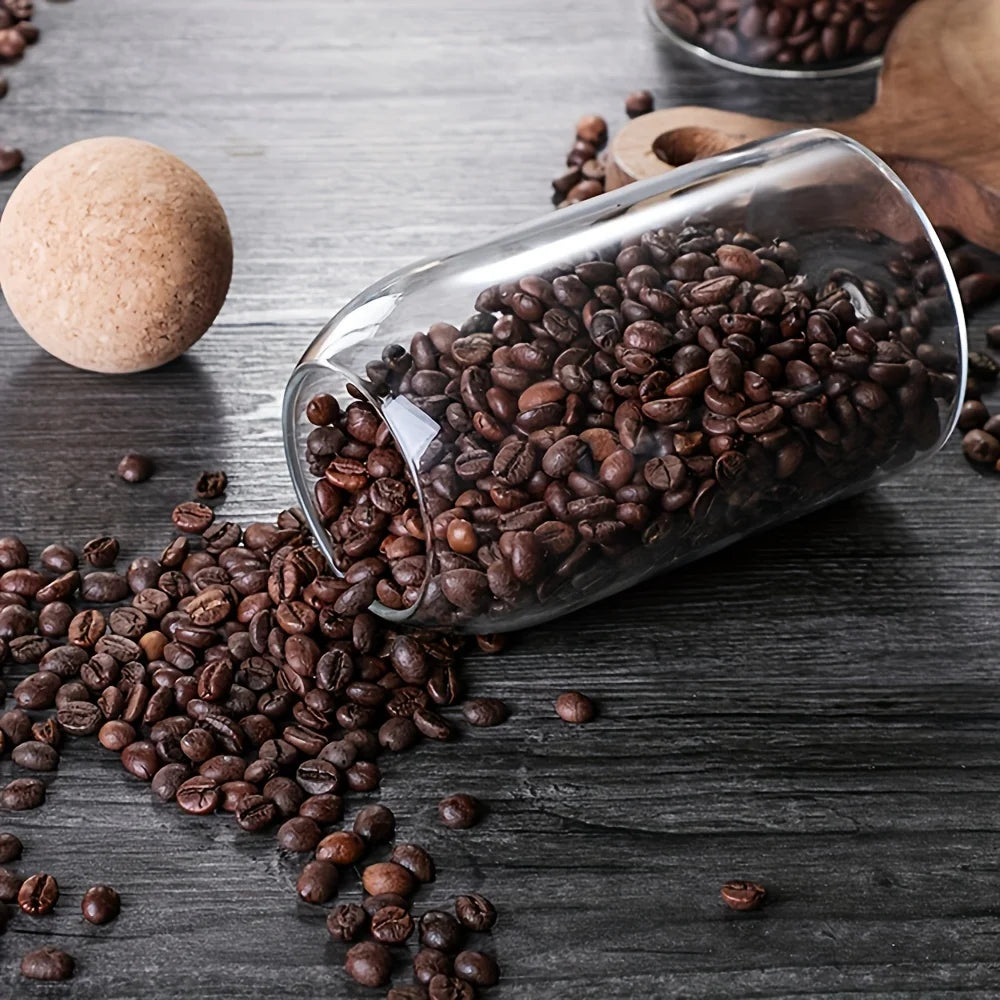 glass storage jar set