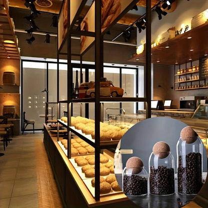 glass storage jar set