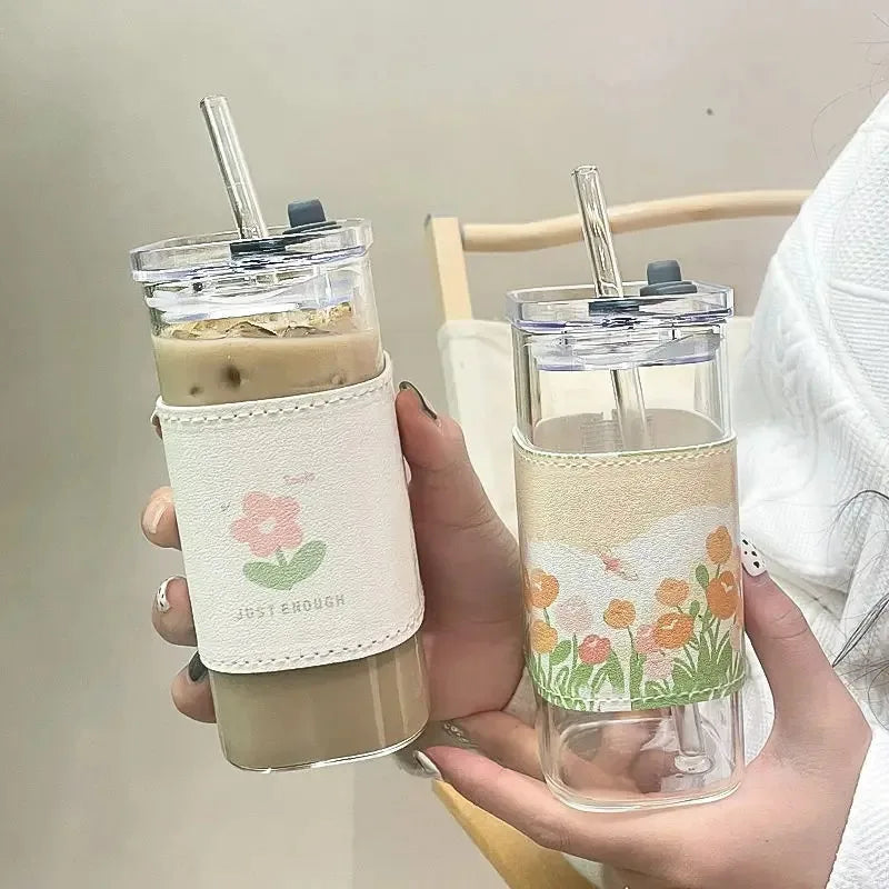 square heat-resistant glass cup