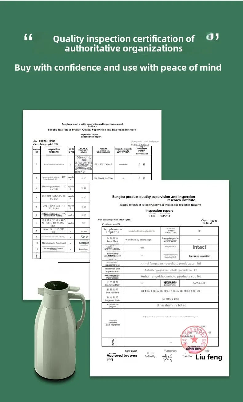 thermal vacuum kettle with digital display
