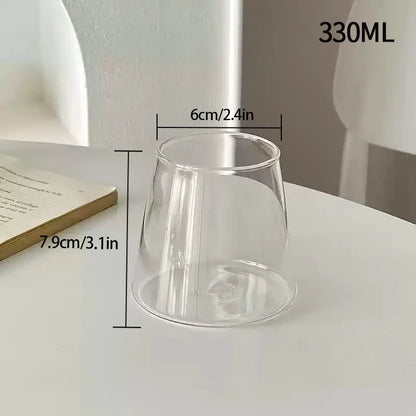 clear glass drink cups