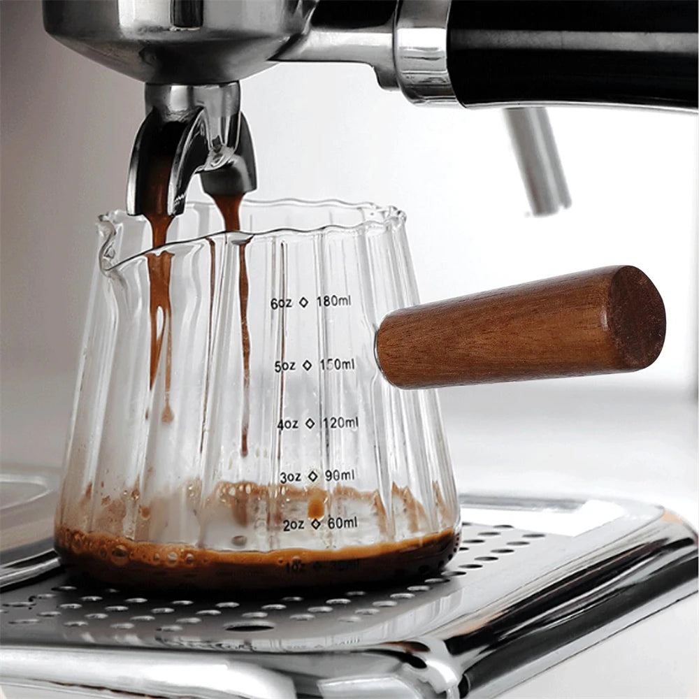 glass espresso measuring cup