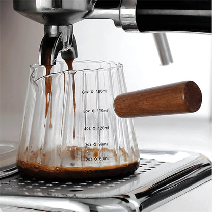 glass espresso measuring cup