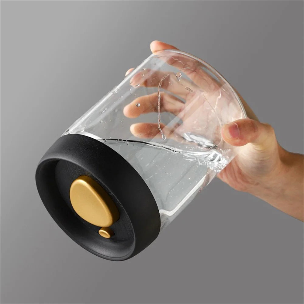 vacuum-sealed coffee bean storage jar