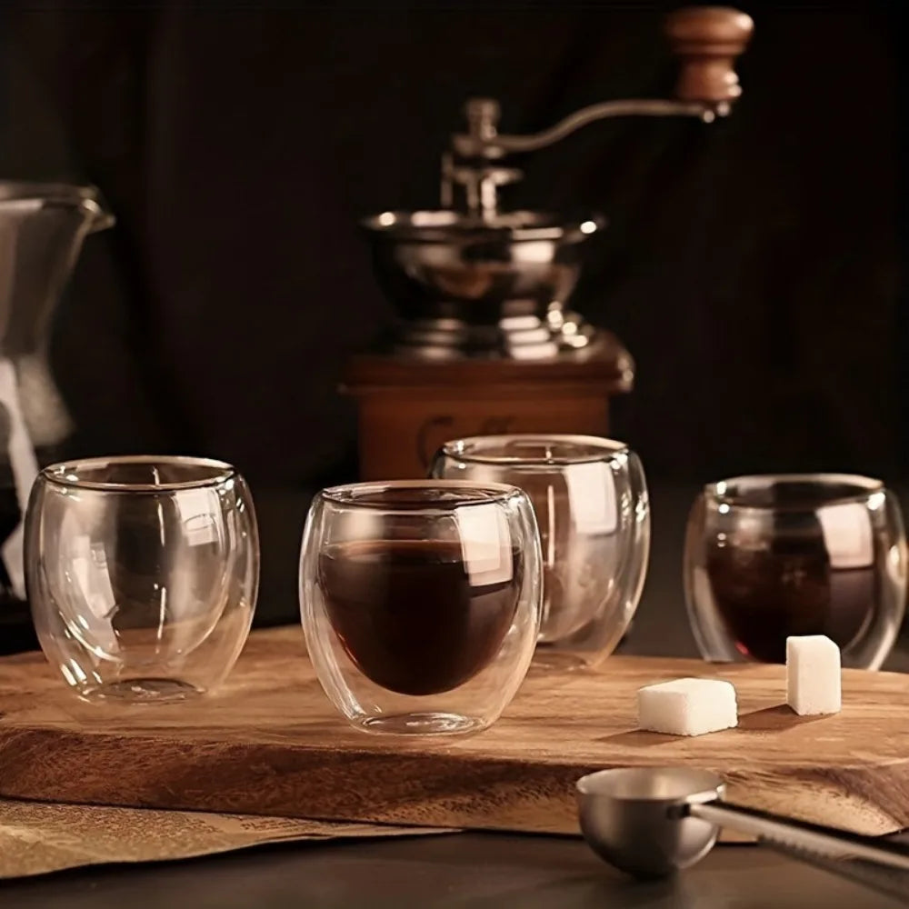 double-wall glass cups