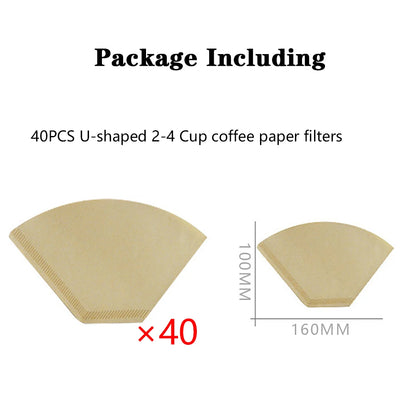 rubber wood coffee filter paper holder