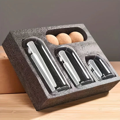 glass storage jar set