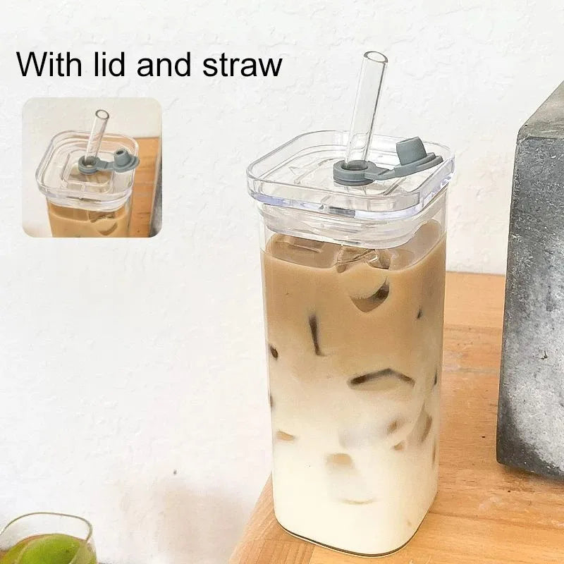square heat-resistant glass cup