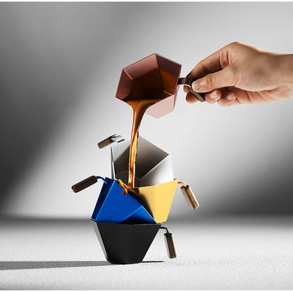hexagonal espresso measuring cup
