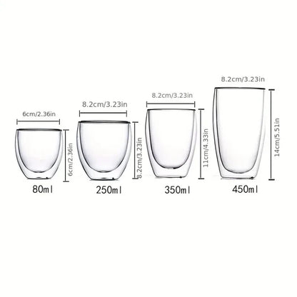 double-wall glass cups