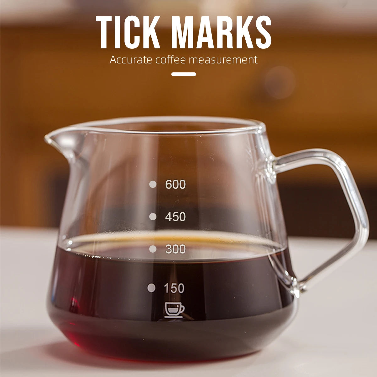 glass pour over coffee maker set