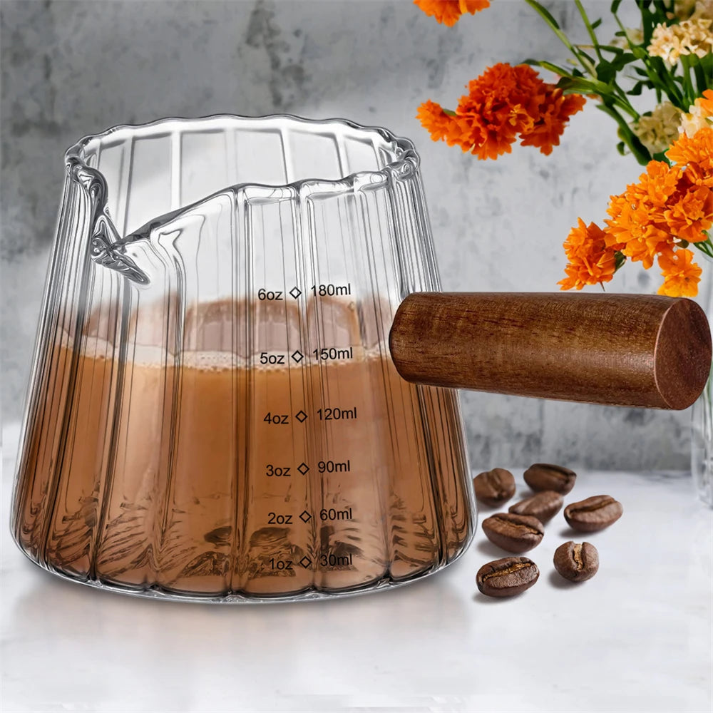 glass espresso measuring cup