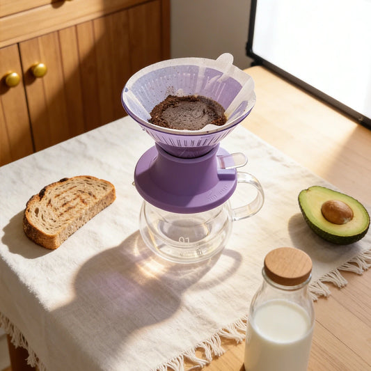 reusable v-shaped coffee filter cup