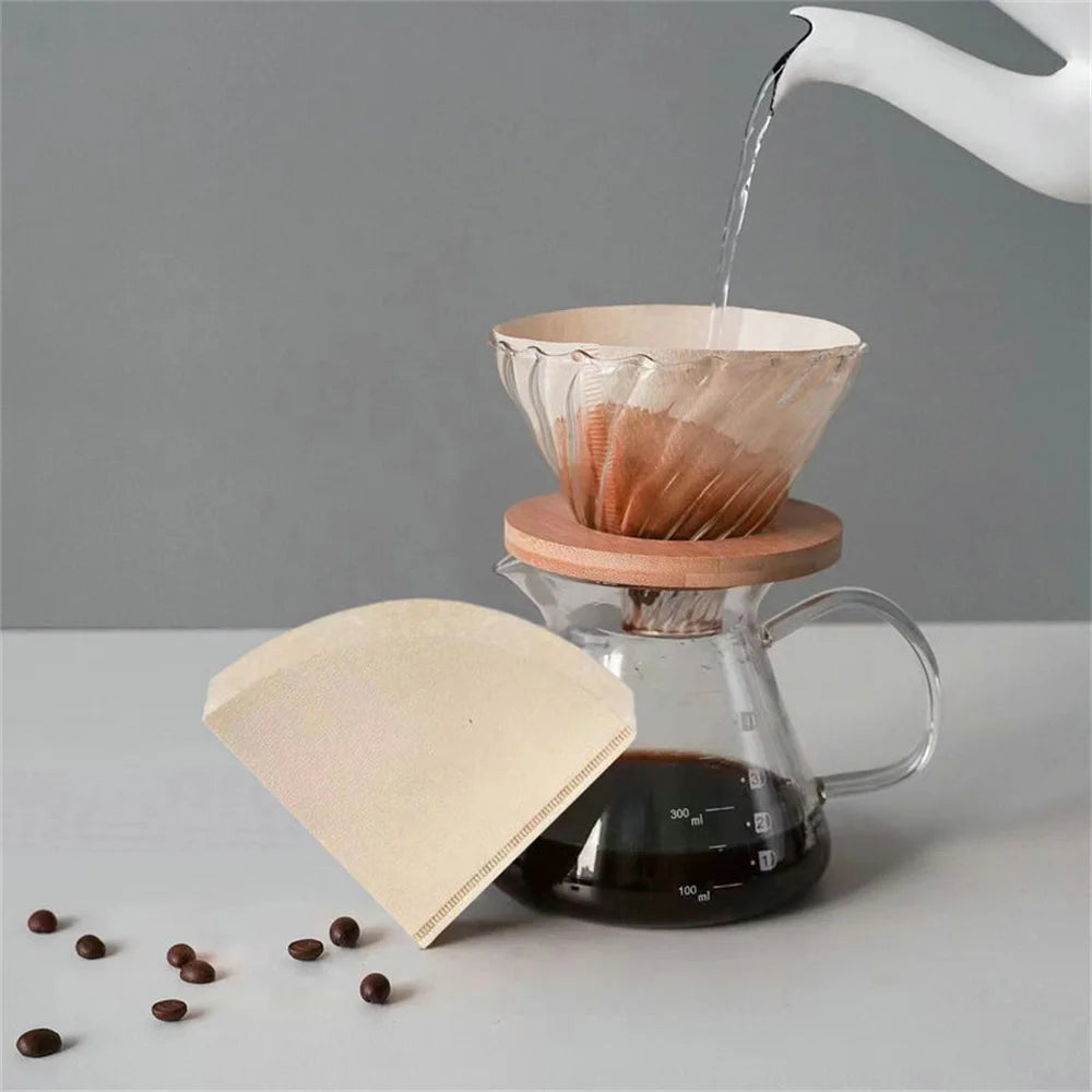 v-shaped coffee filter papers