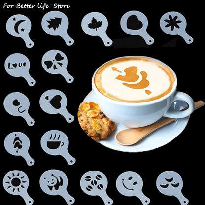 coffee stencil set