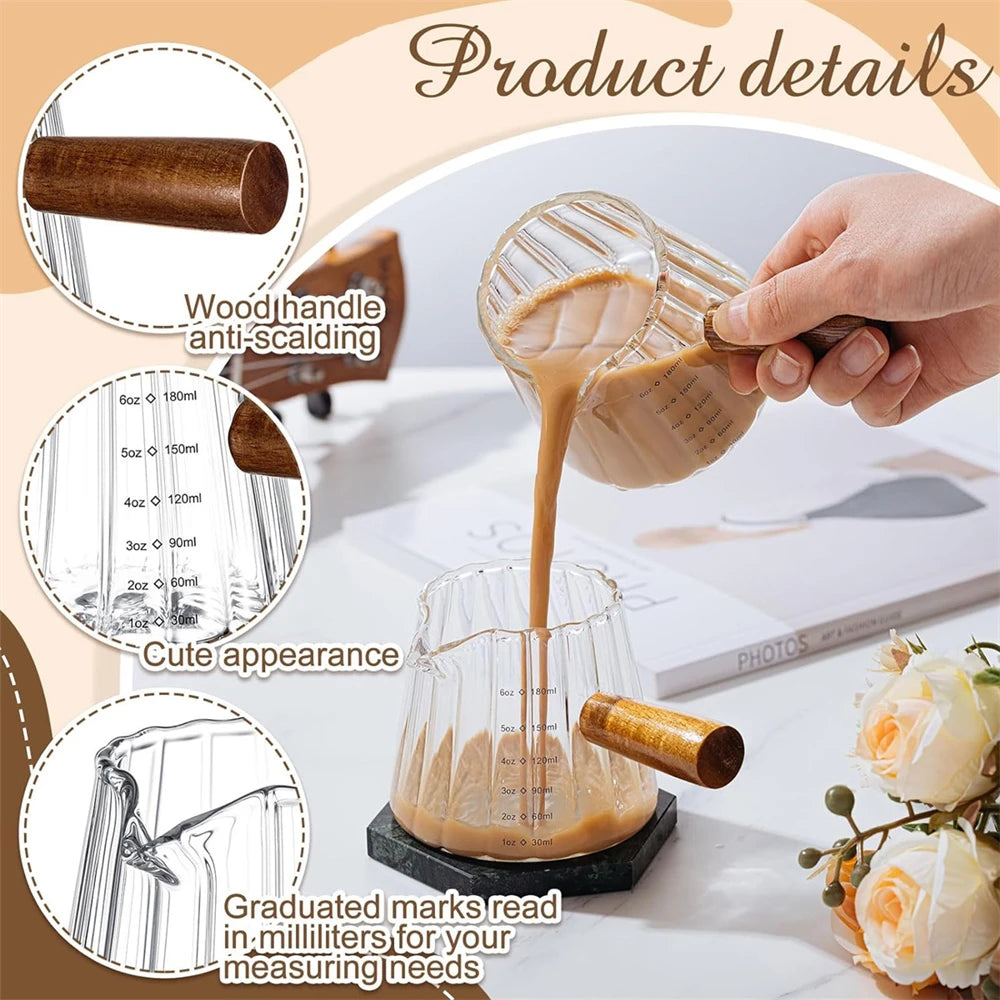 glass espresso measuring cup