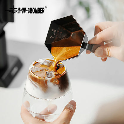 hexagonal espresso measuring cup