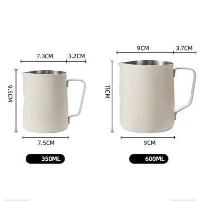 stainless steel milk frothing pitcher
