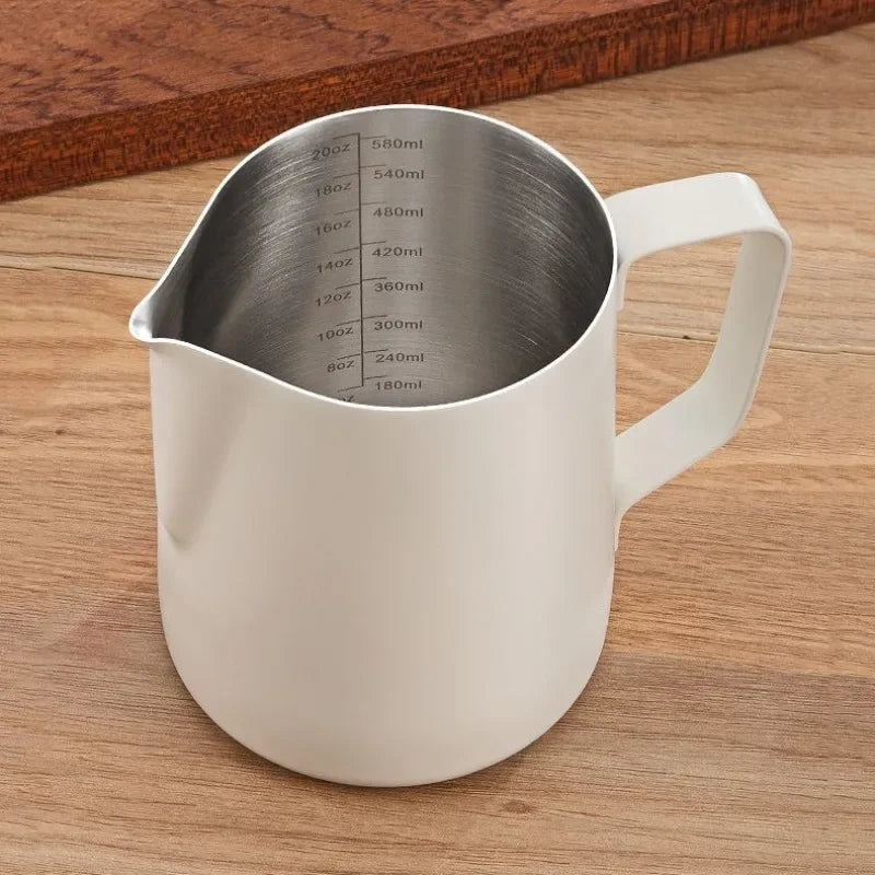 stainless steel milk frothing pitcher