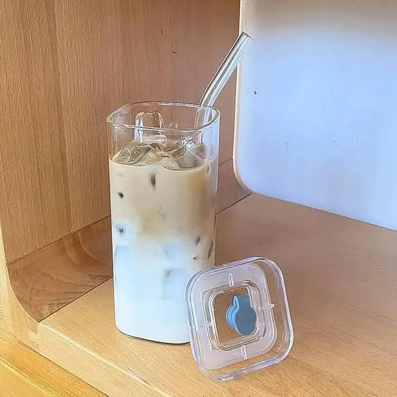 square heat-resistant glass cup