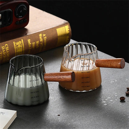 glass espresso measuring cup