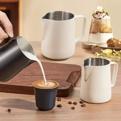 stainless steel milk frothing pitcher