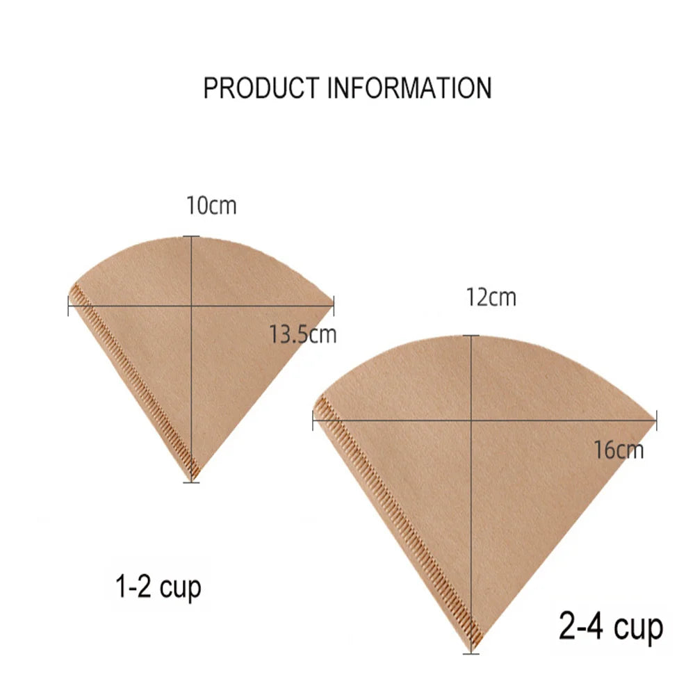 v-shaped coffee filter papers