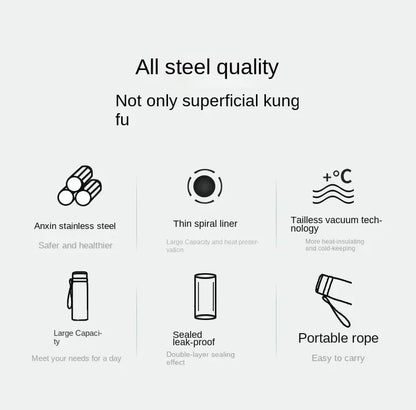 stainless steel thermal water bottle