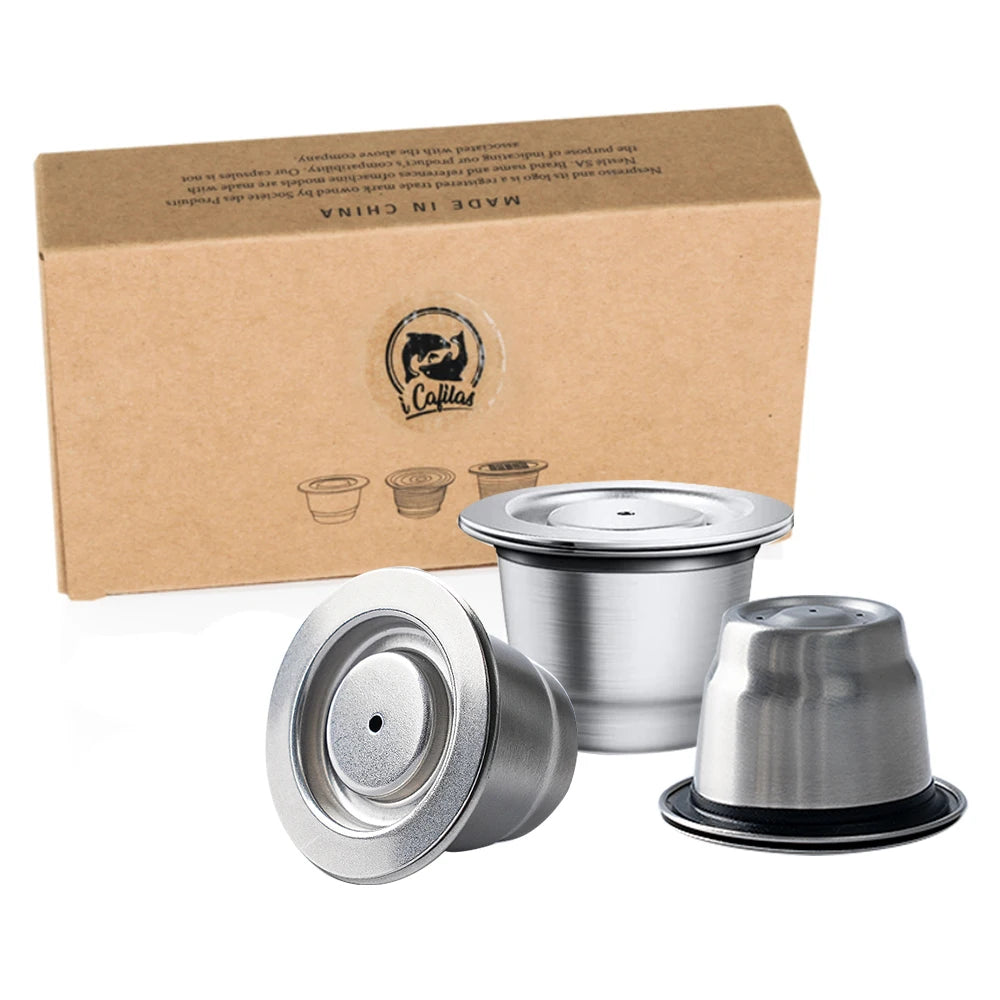 reusable stainless steel coffee capsules