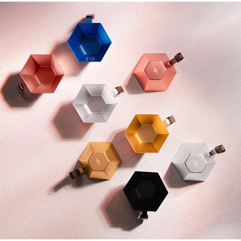 hexagonal espresso measuring cup