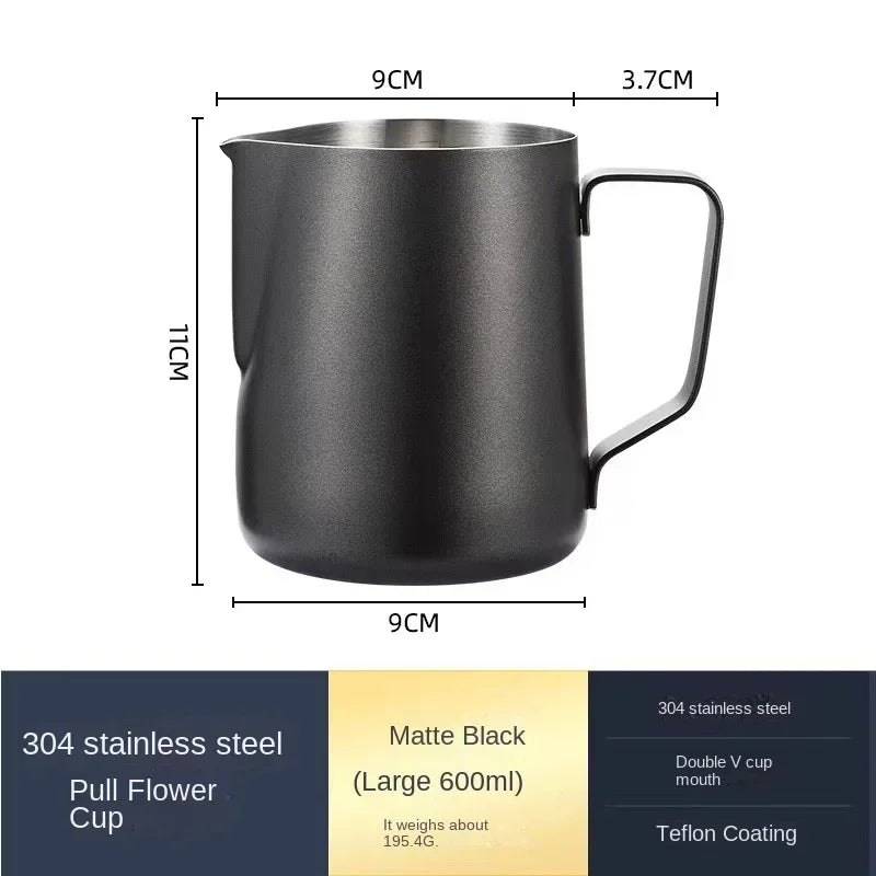stainless steel milk frothing pitcher