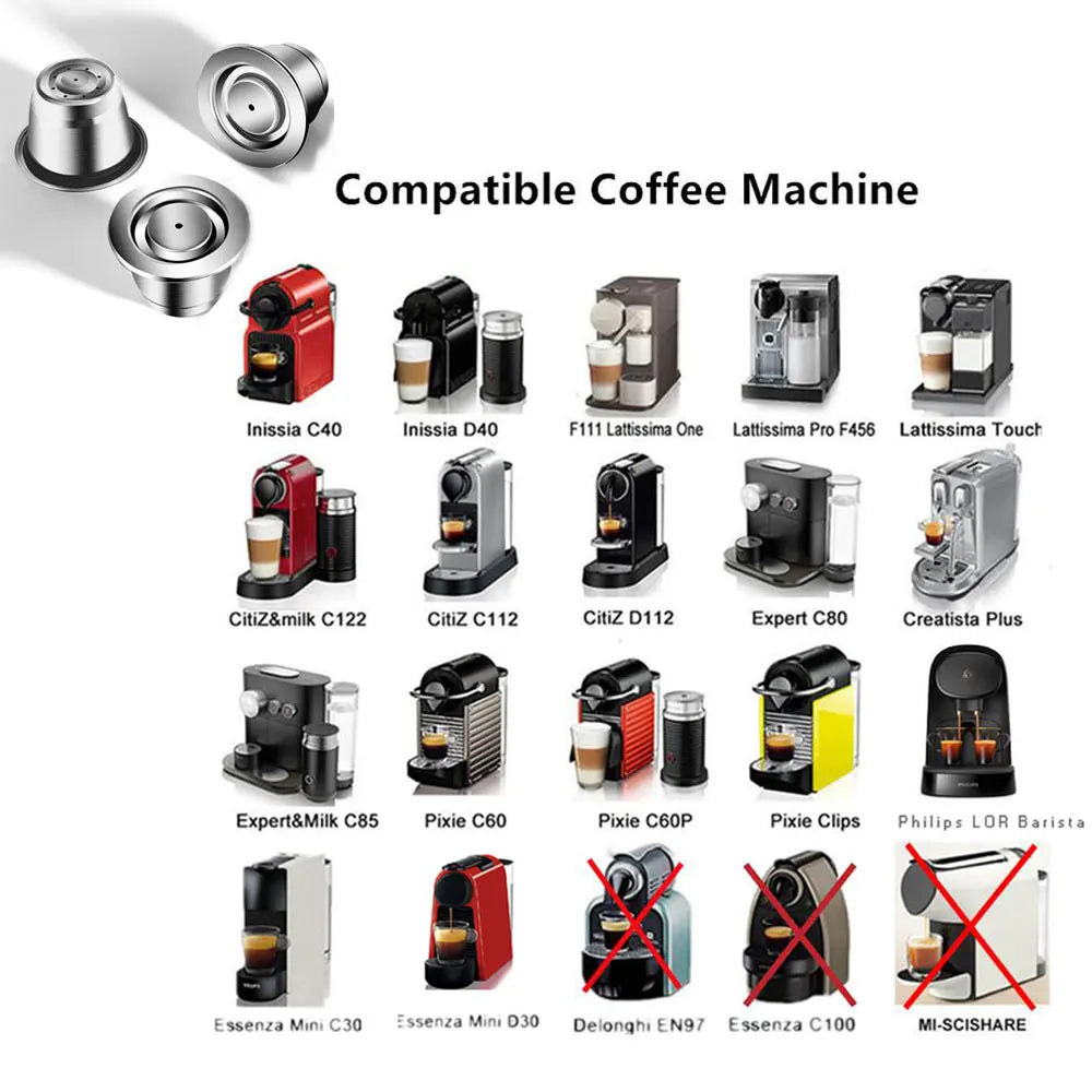 reusable stainless steel coffee capsules
