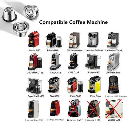 reusable stainless steel coffee capsules