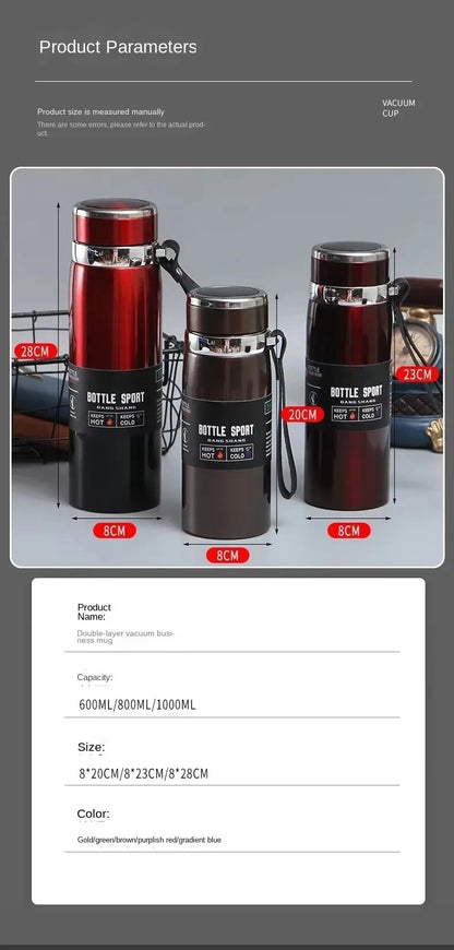 stainless steel thermal water bottle