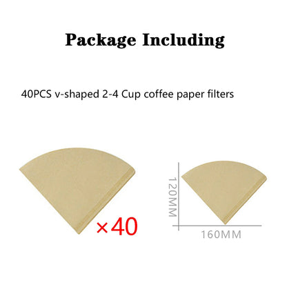 rubber wood coffee filter paper holder