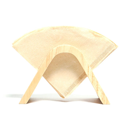 rubber wood coffee filter paper holder