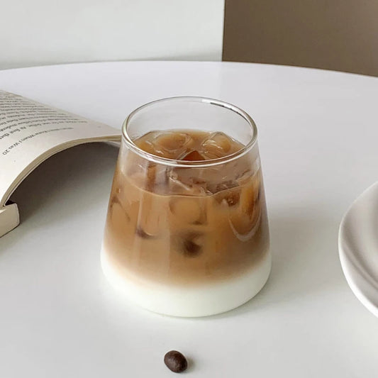 clear glass drink cups