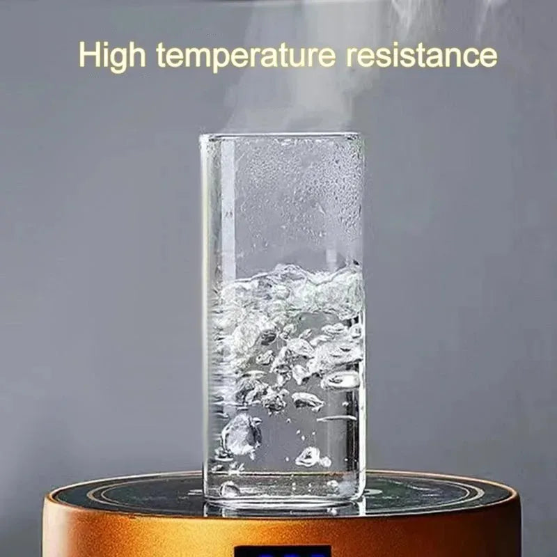 square heat-resistant glass cup