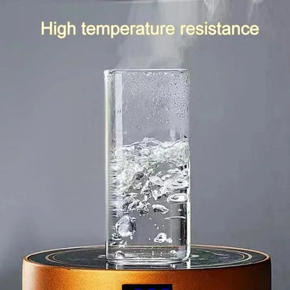 square heat-resistant glass cup