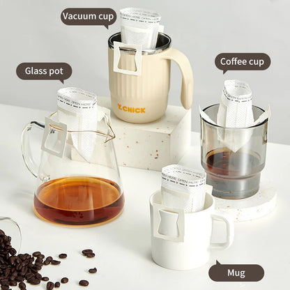 portable hanging ear coffee filter bags