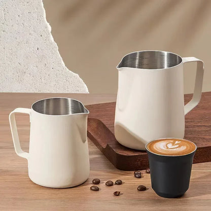 stainless steel milk frothing pitcher