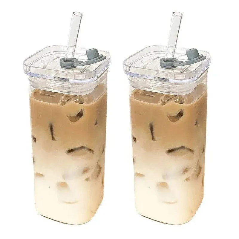 square heat-resistant glass cup
