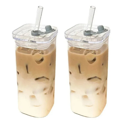square heat-resistant glass cup