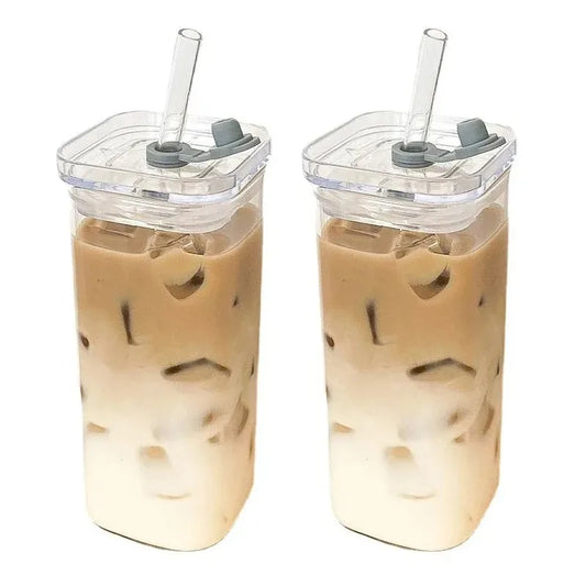 square heat-resistant glass cup
