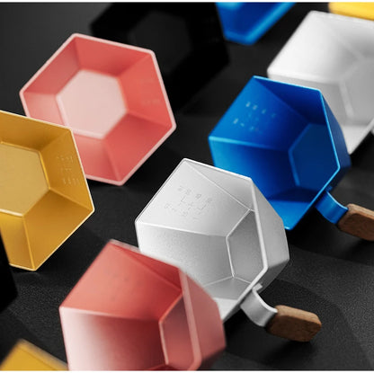 hexagonal espresso measuring cup